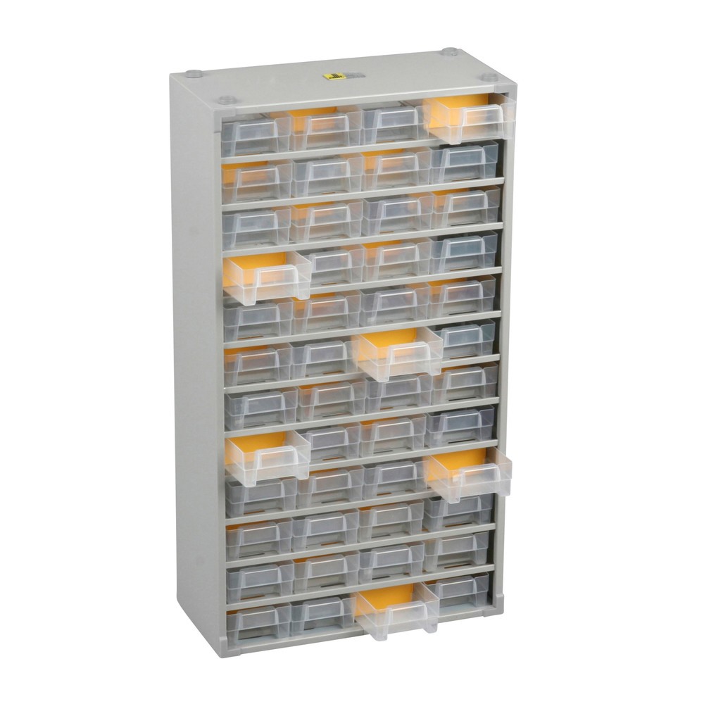 Produktabbildung: Allit Kleinteilemagazin BASIC, mit Metallgehäuse, 48 Schubladen