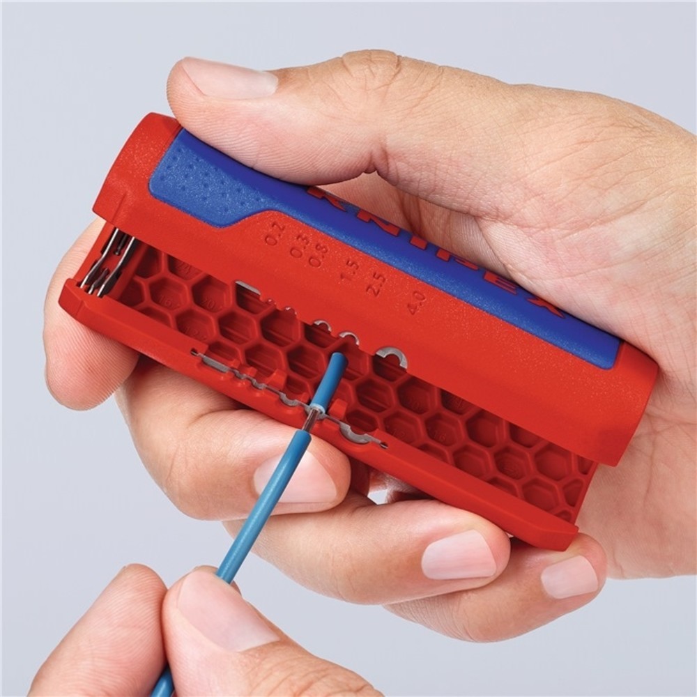 Produktabbildung Nr. 8: KNIPEX Abmantelungswerkzeug TwistCut Gesamt-L.100mm 0,2-4,0 (Litze) mm²