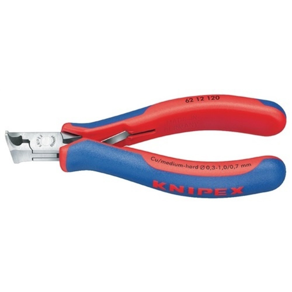 Produktabbildung: Elektronikschrägschneider DIN ISO 9654 L.120mm 15Grad pol. 2K-Hüllen Knipex