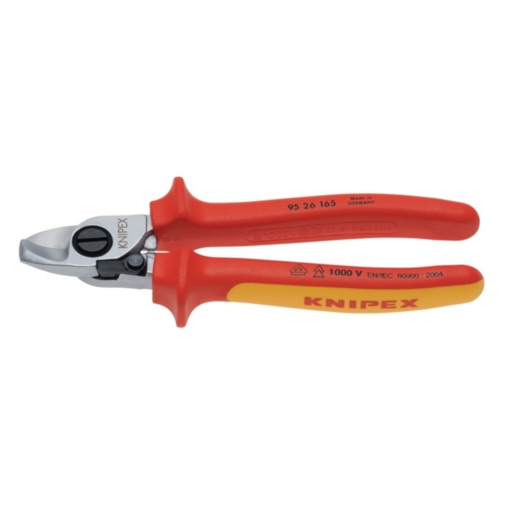 Produktabbildung Nr. 2: KNIPEX Kabelschere L.165mm Kopf verchr.VDE Mehrkomp.-Hüllen Form 2