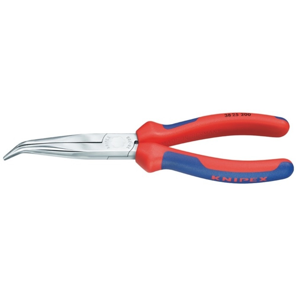 Produktabbildung Nr. 2: KNIPEX Mechanikerzange L.200mm Form 2 40Grad gew.Mehrkomp.-Hülle verchr