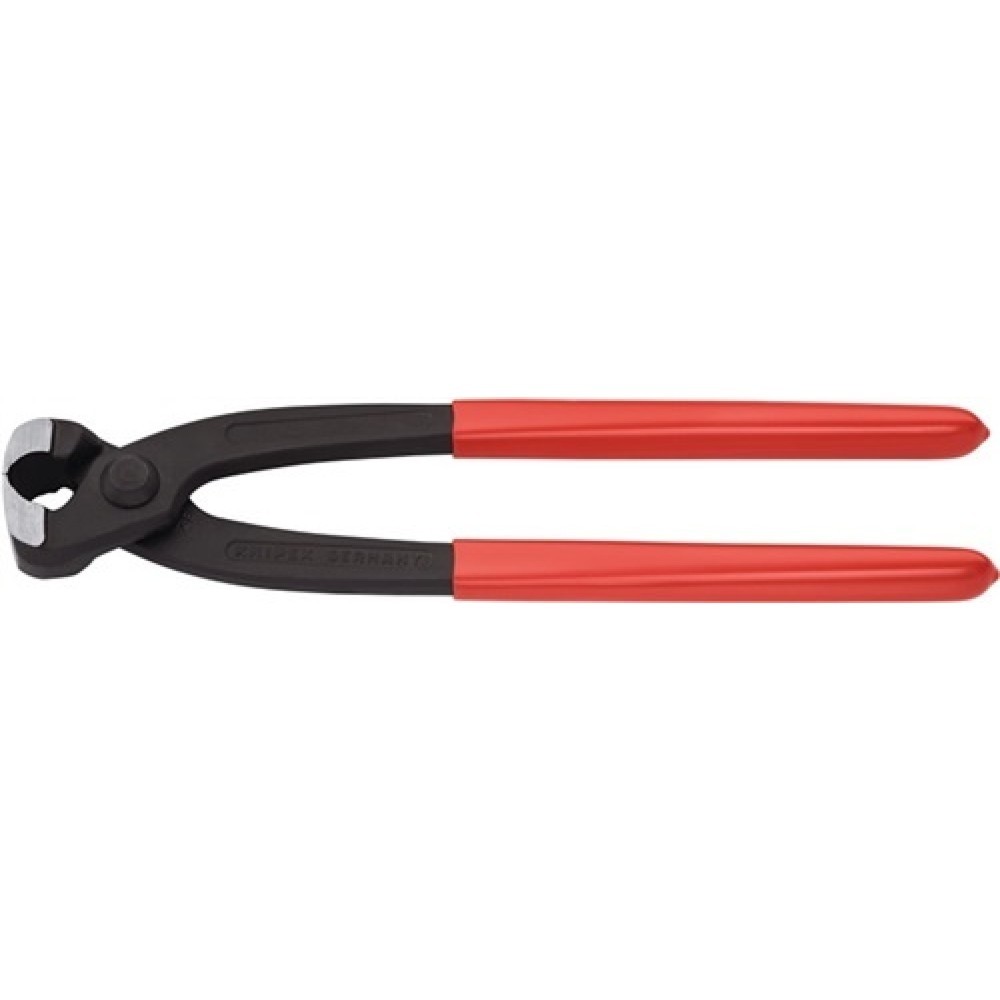 Produktabbildung: Ohrklemmenzange Gesamt-L.220mm Kopf schwarz atram.Kunststoff-Überzug KNIPEX