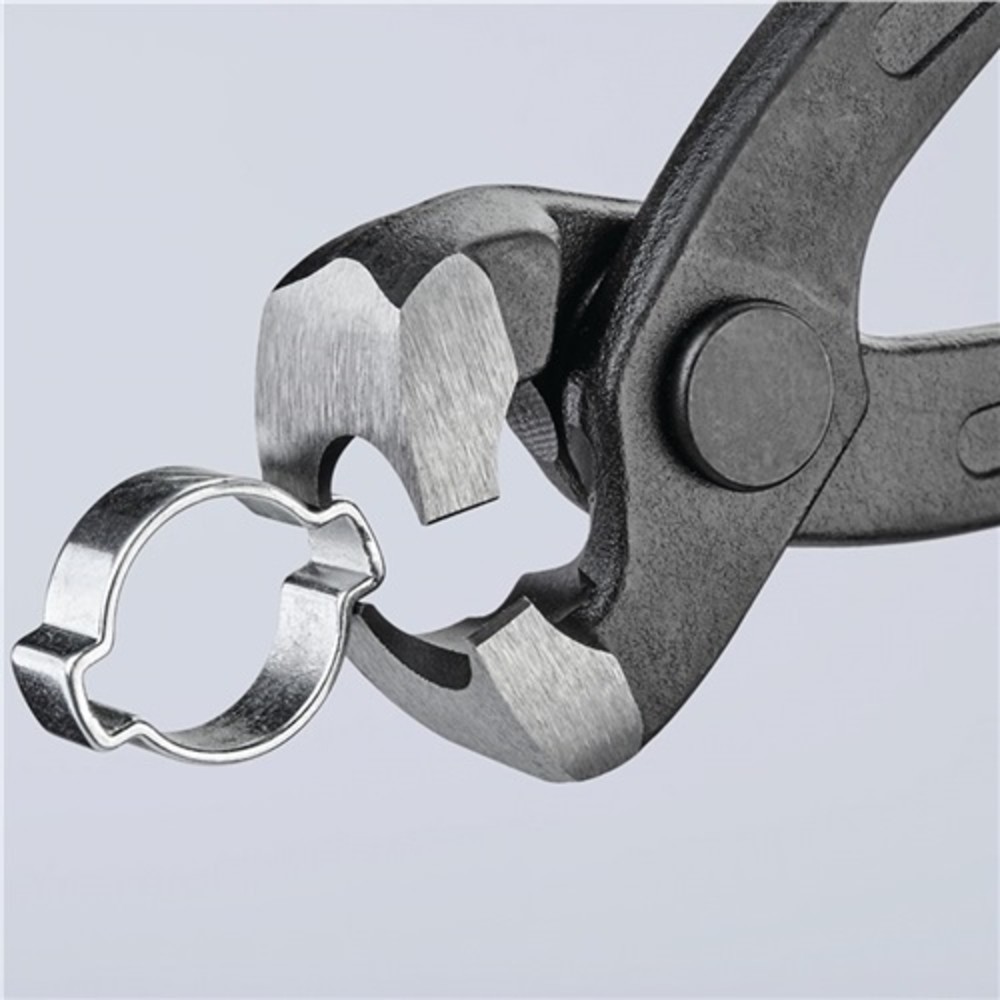 Produktabbildung Nr. 2: Ohrklemmenzange L.220mm Kopf schwarz atram.Ku.-Überzug seitl.Pressnase KNIPEX