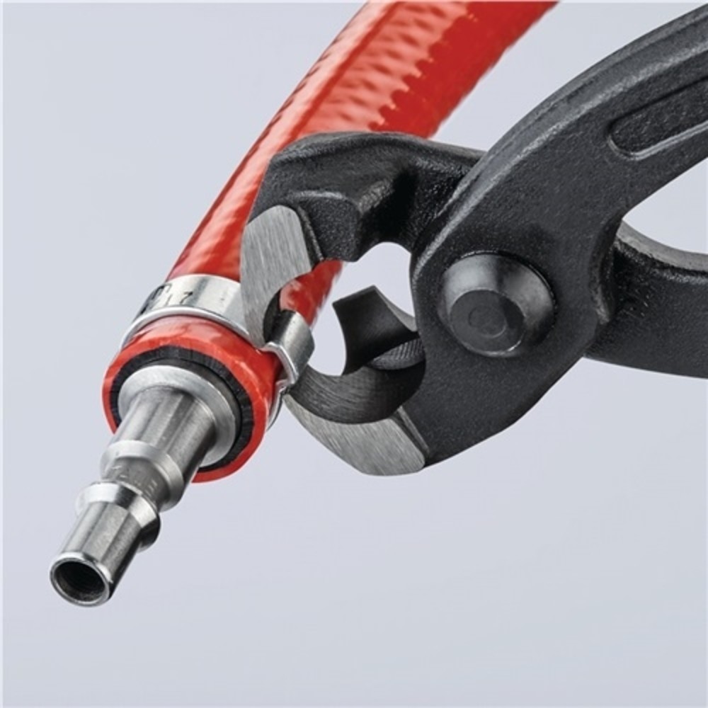 Produktabbildung Nr. 3: Ohrklemmenzange L.220mm Kopf schwarz atram.Ku.-Überzug seitl.Pressnase KNIPEX