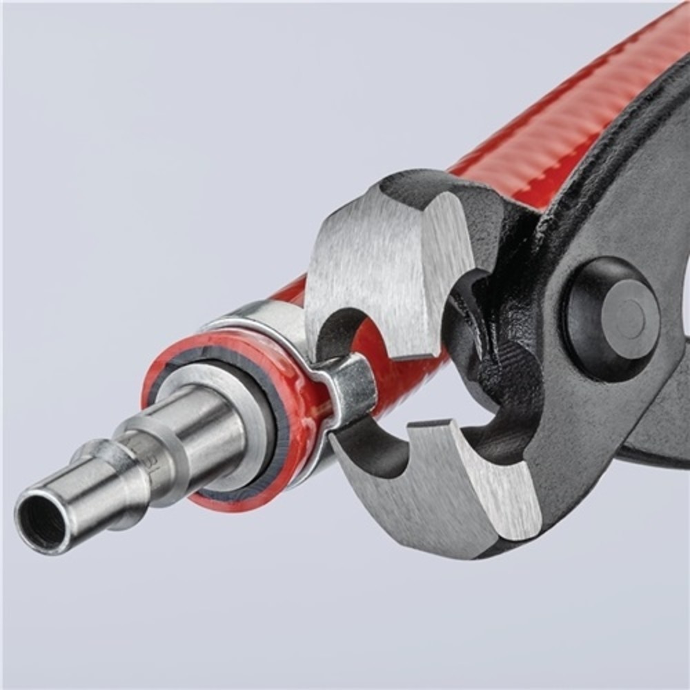 Produktabbildung Nr. 4: Ohrklemmenzange L.220mm Kopf schwarz atram.Ku.-Überzug seitl.Pressnase KNIPEX