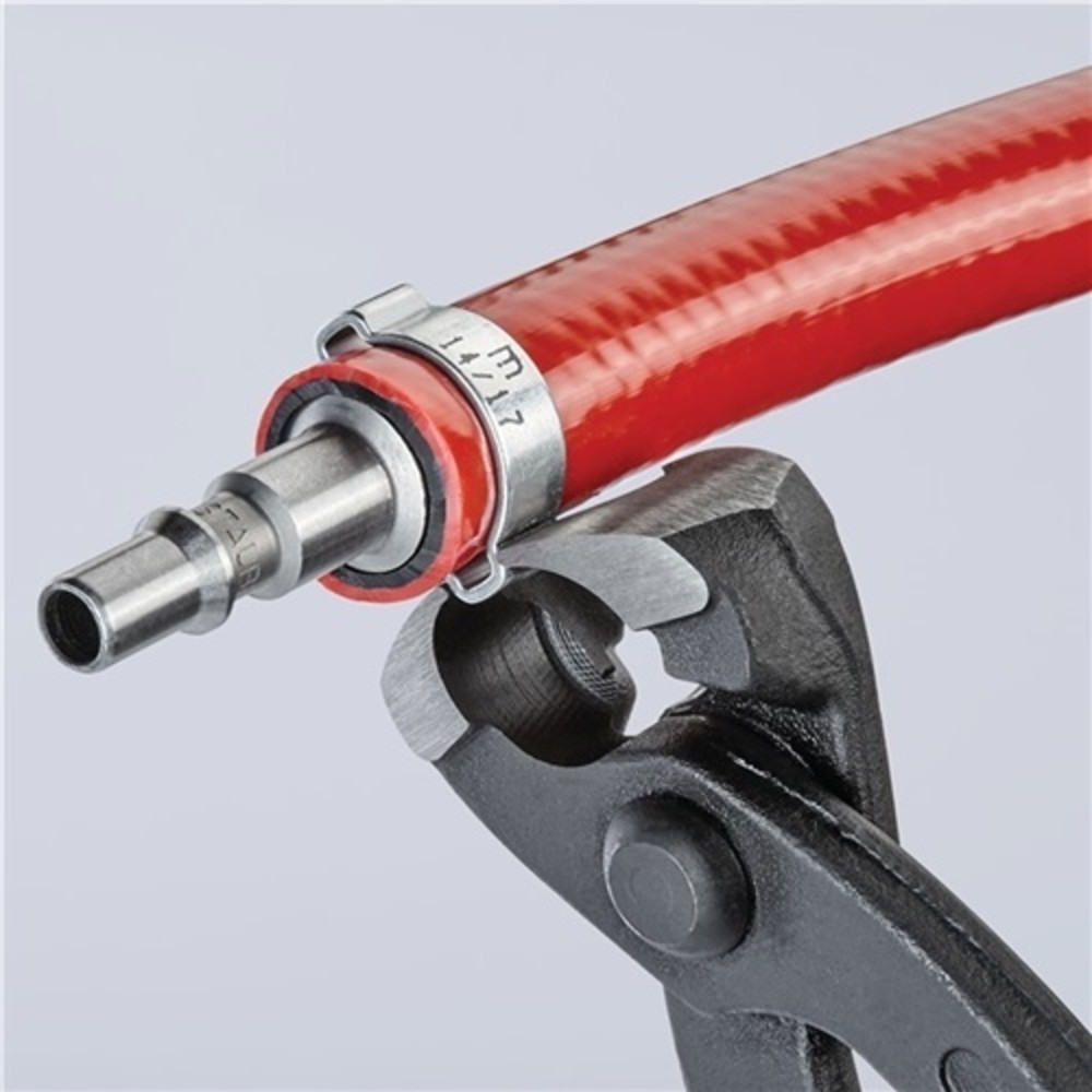 Produktabbildung Nr. 6: Ohrklemmenzange L.220mm Kopf schwarz atram.Ku.-Überzug seitl.Pressnase KNIPEX