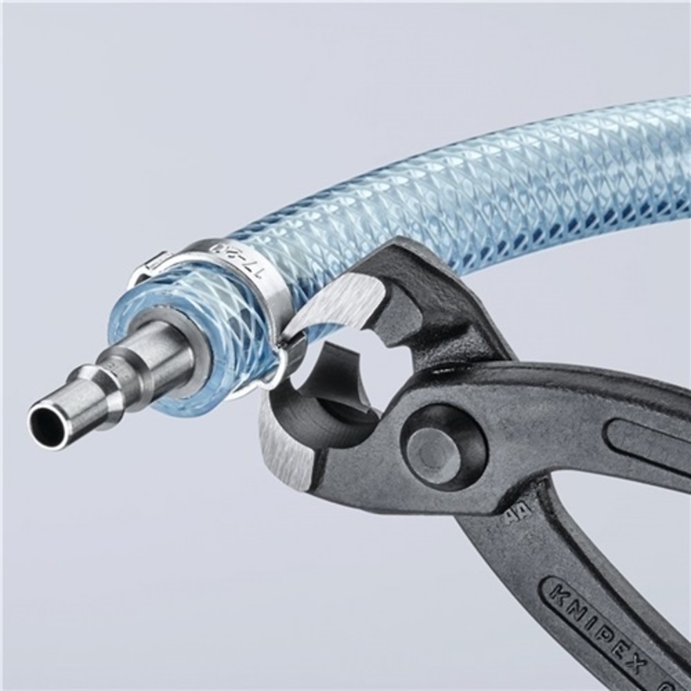 Produktabbildung Nr. 7: Ohrklemmenzange L.220mm Kopf schwarz atram.Ku.-Überzug seitl.Pressnase KNIPEX