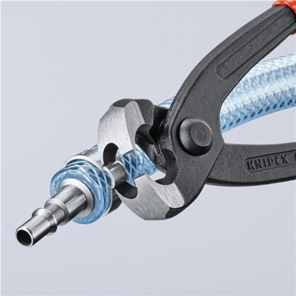 Produktabbildung Nr. 8: Ohrklemmenzange L.220mm Kopf schwarz atram.Ku.-Überzug seitl.Pressnase KNIPEX