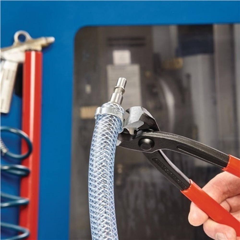 Produktabbildung Nr. 9: Ohrklemmenzange L.220mm Kopf schwarz atram.Ku.-Überzug seitl.Pressnase KNIPEX