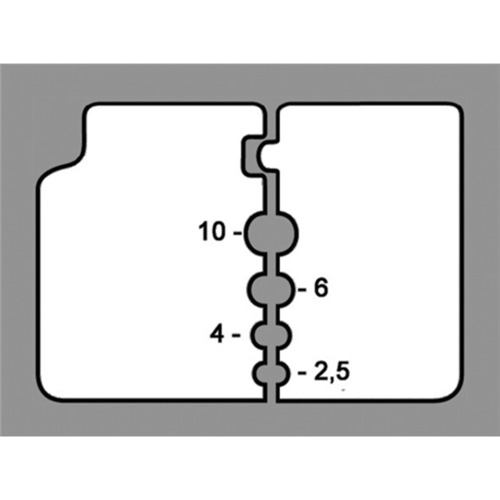 Produktabbildung Nr. 3: Abisolierzange L.195mm D.0,03-2,08mm2 brün. Mehrkomp.-Hüllen Knipex