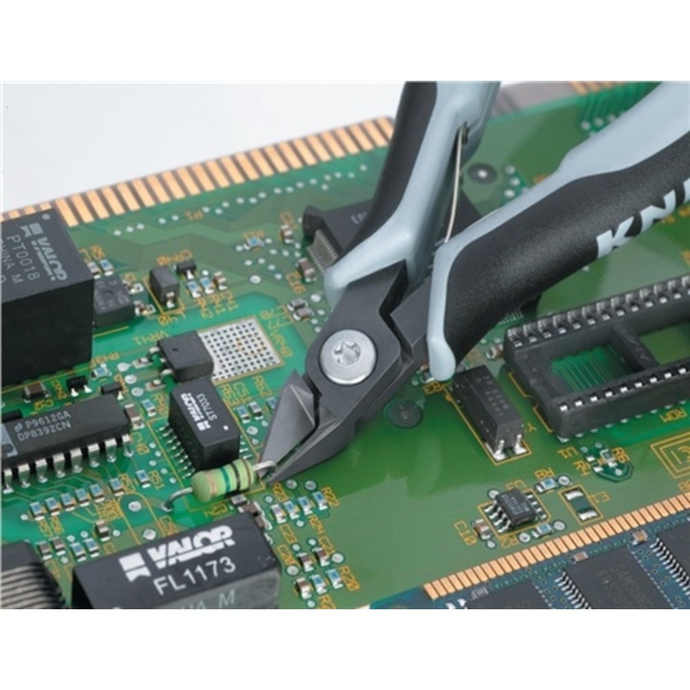 Produktabbildung Nr. 2: Elektron.Seitenschneider L.125mm ESD DIN ISO 9654 KNIPEX spitz m.Facette