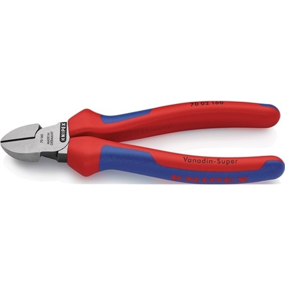 Produktabbildung: Seitenschneider L.160mm Kopf pol.2K-Hülle max.2mm KNIPEX