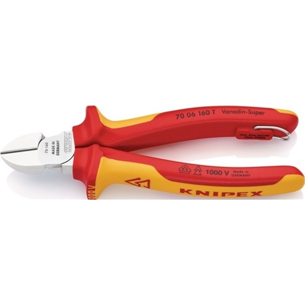 Produktabbildung: Seitenschneider L.160mm m.Öse 2K-Hülle KNIPEX