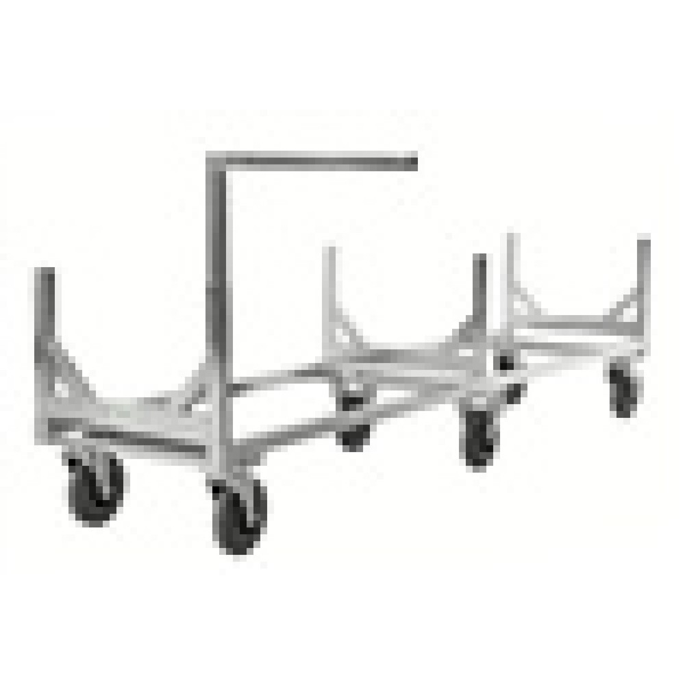 Illustration du produit: Kongamek Chariot pour charges longues, galvanisé, capacité de charge 800 kg, HxlxP 700 x 608 x 2 800 mm