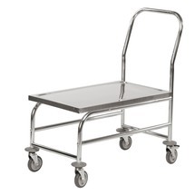 Chariot de transport, 100 % acier inoxydable 18/0