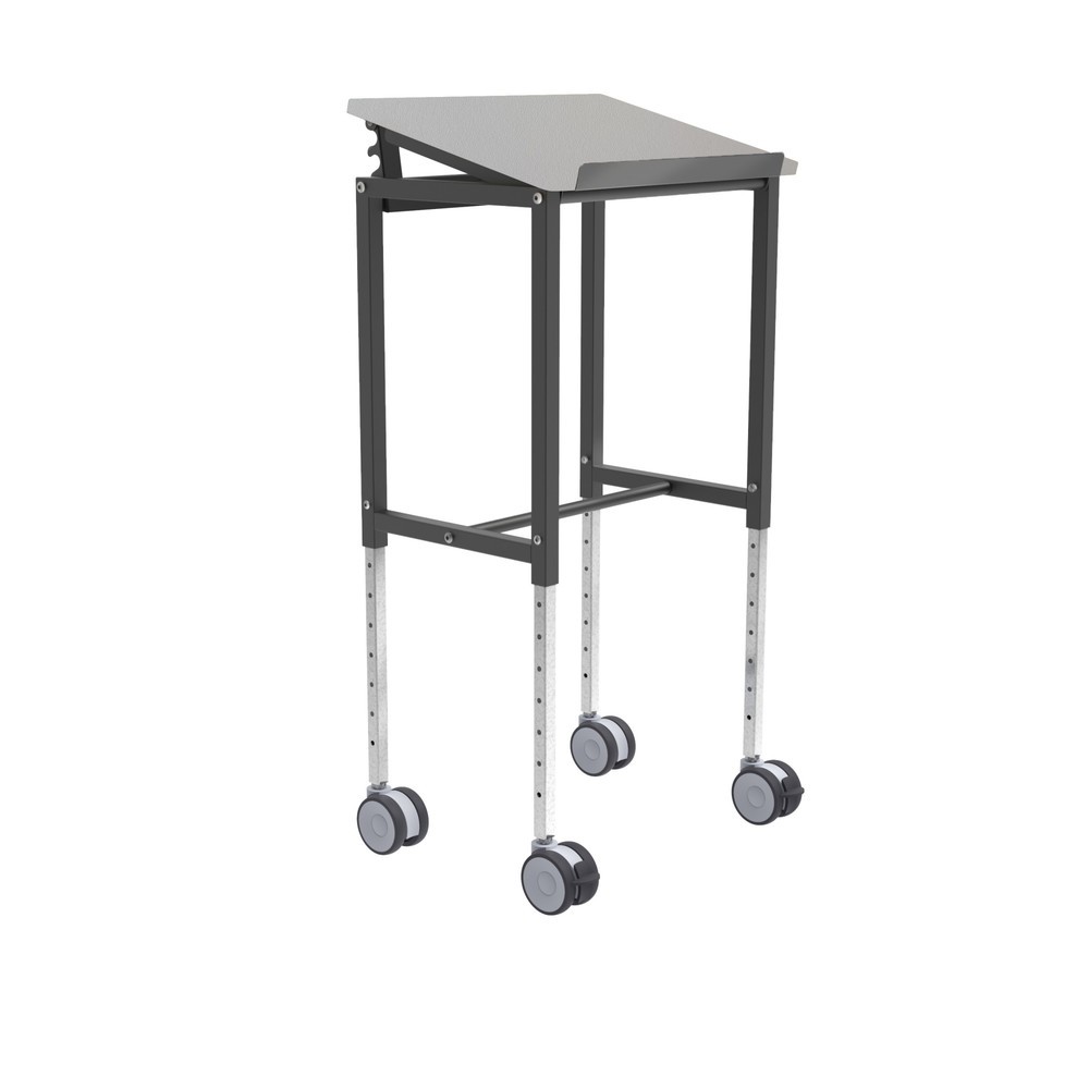 Illustration du produit: Kongamek Table haute avec 4 roues directrices, réglable en hauteur 720 x 1 100 mm, lxP 600 x 400 mm, capacité de charge 200 kg