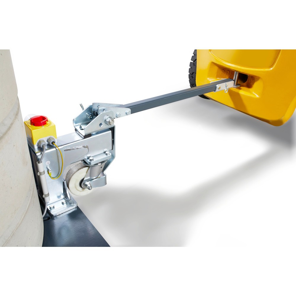 Produktabbildung Nr. 2: Kranfahrwerk (3-Rad-Ausführung), komplett mit Deichsel und Kupplung für Schlepptransport