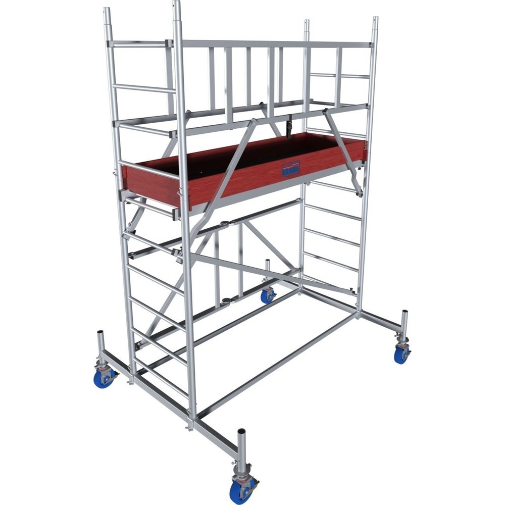 Produktabbildung Nr. 1: KRAUSE® Échafaudage pliant ProTec XS en aluminium hauteur de travail 3,80 m