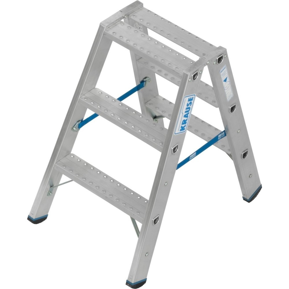 N° de l'image du produit 1 : KRAUSE® STABILO Escabeau double à marches STABILO 2x3 marches R13