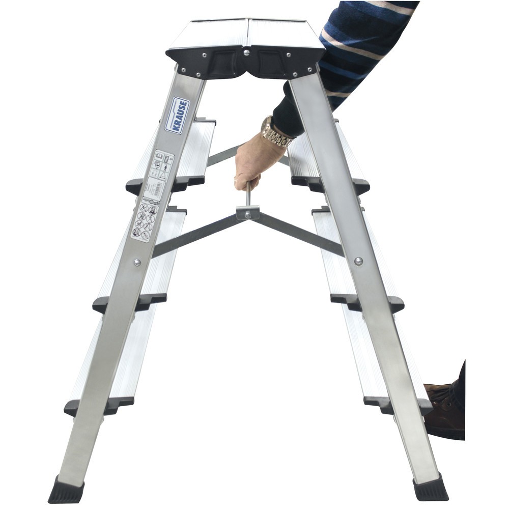 Produktabbildung Nr. 2: KRAUSE® MONTO Industrie-Doppel-Klapptritt, Standhöhe 0,85 m