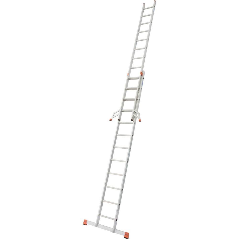 Produktabbildung Nr. 1: KRAUSE® MONTO Sprossen-Schiebeleiter Fabilo, zweitlg. 2x12 Sprossen