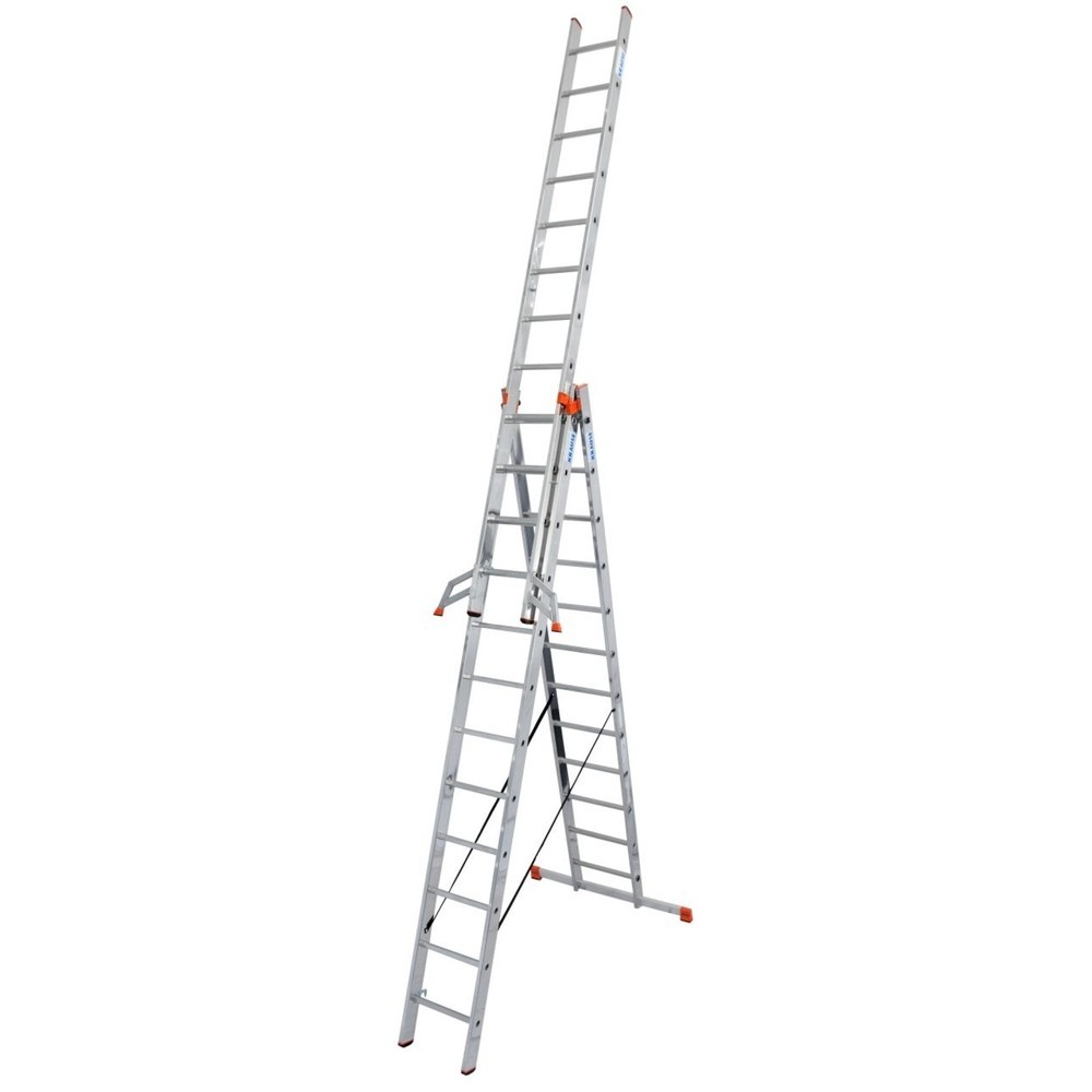 Produktabbildung Nr. 1: KRAUSE® MONTO Vielzweckleiter Tribilo 3x12 Sprossen
