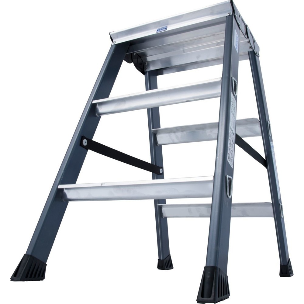 Produktabbildung Nr. 2: KRAUSE® SePro D Doppelleiter, eloxiert 2x3 Stufen