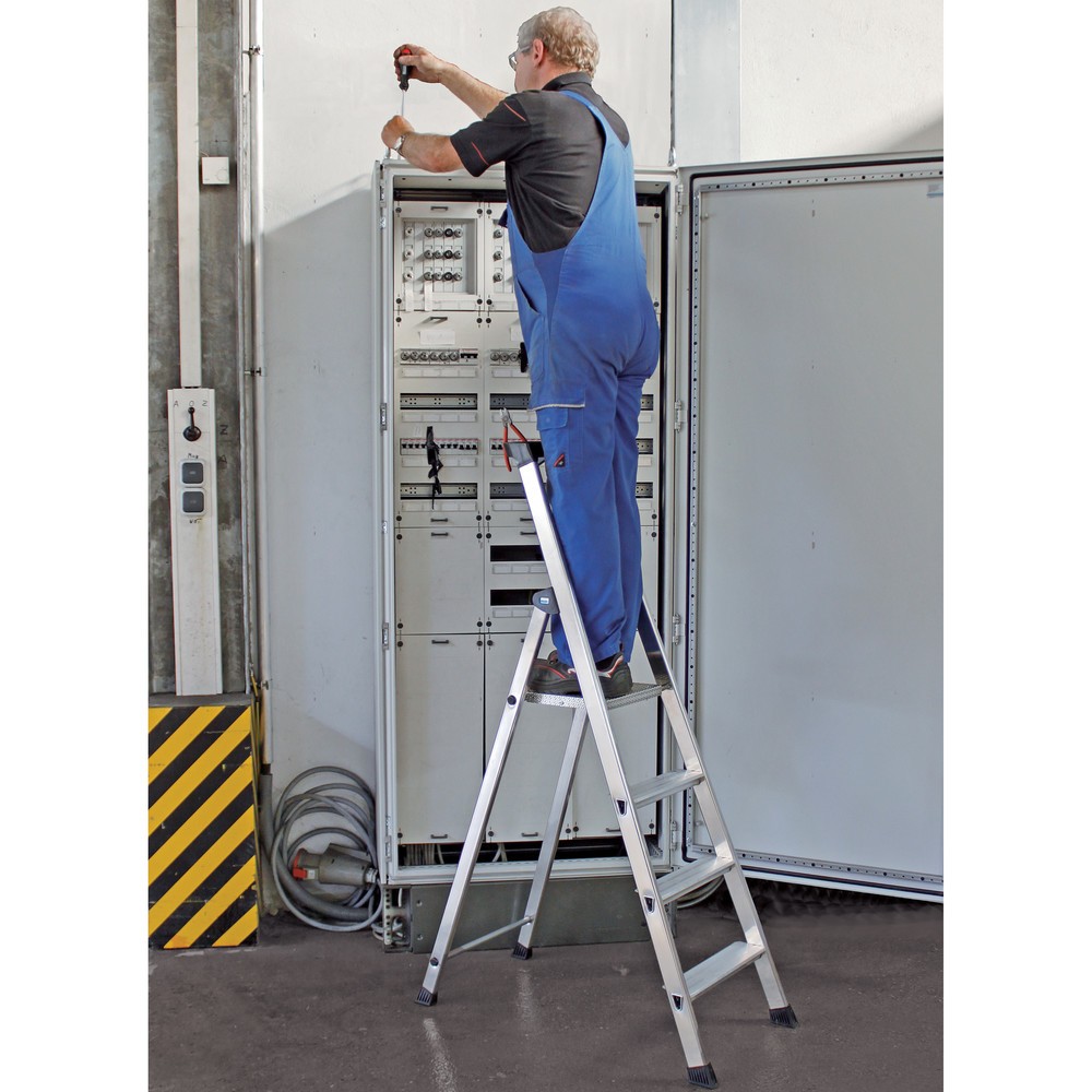 Produktabbildung Nr. 5: KRAUSE® Stufen-r, hochfest gebördelt aus Aluminium, Standhöhe 1,05 m