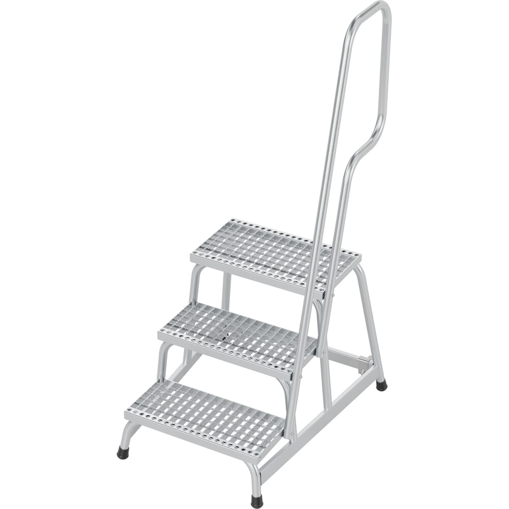 Produktabbildung: KRAUSE® STABILO mobiler Montagetritt mit rutschhemmenden R13-Gitterroststufen, 3 Stufen
