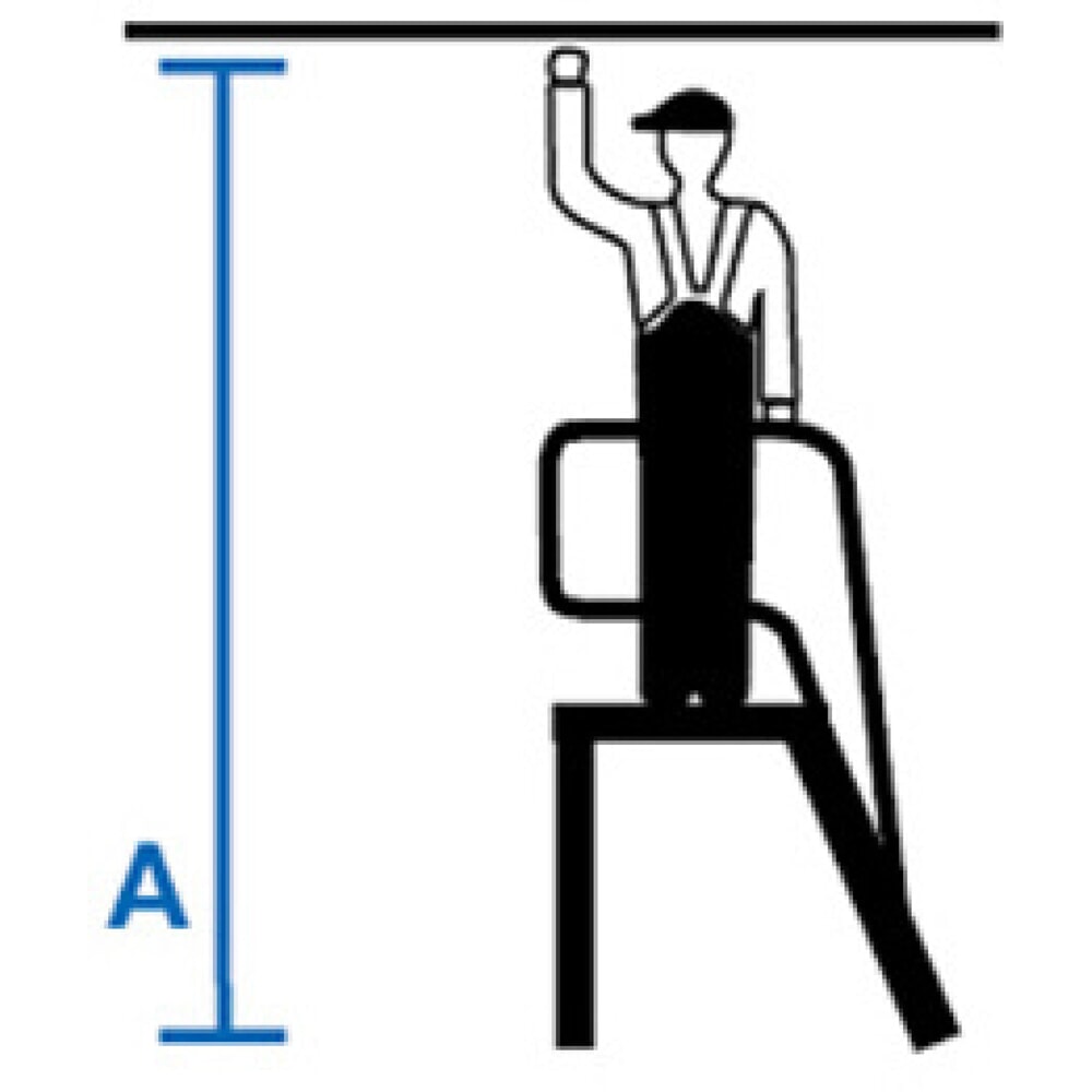 Produktabbildung Nr. 9: KRAUSE® STABILO mobiler Montagetritt mit rutschhemmenden R13-Gitterroststufen, 3 Stufen