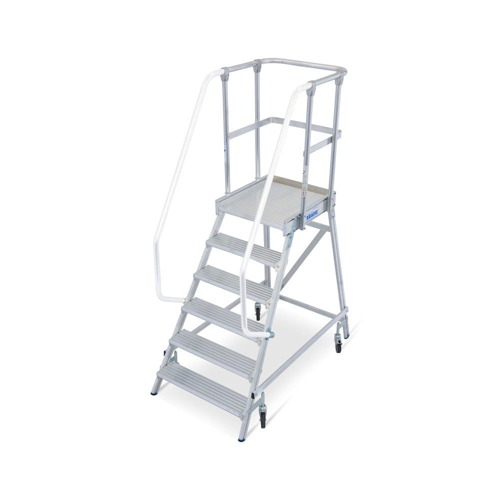 Produktabbildung Nr. 1: KRAUSE® STABILO Podesttreppe, 1-seitig, verfahrbar, Standhöhe 1,45 m