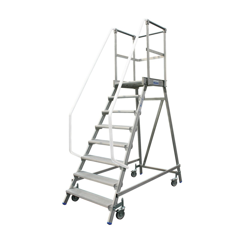 Produktabbildung: KRAUSE® STABILO Podesttreppe, 1-seitig, verfahrbar, Standhöhe 1,90 m