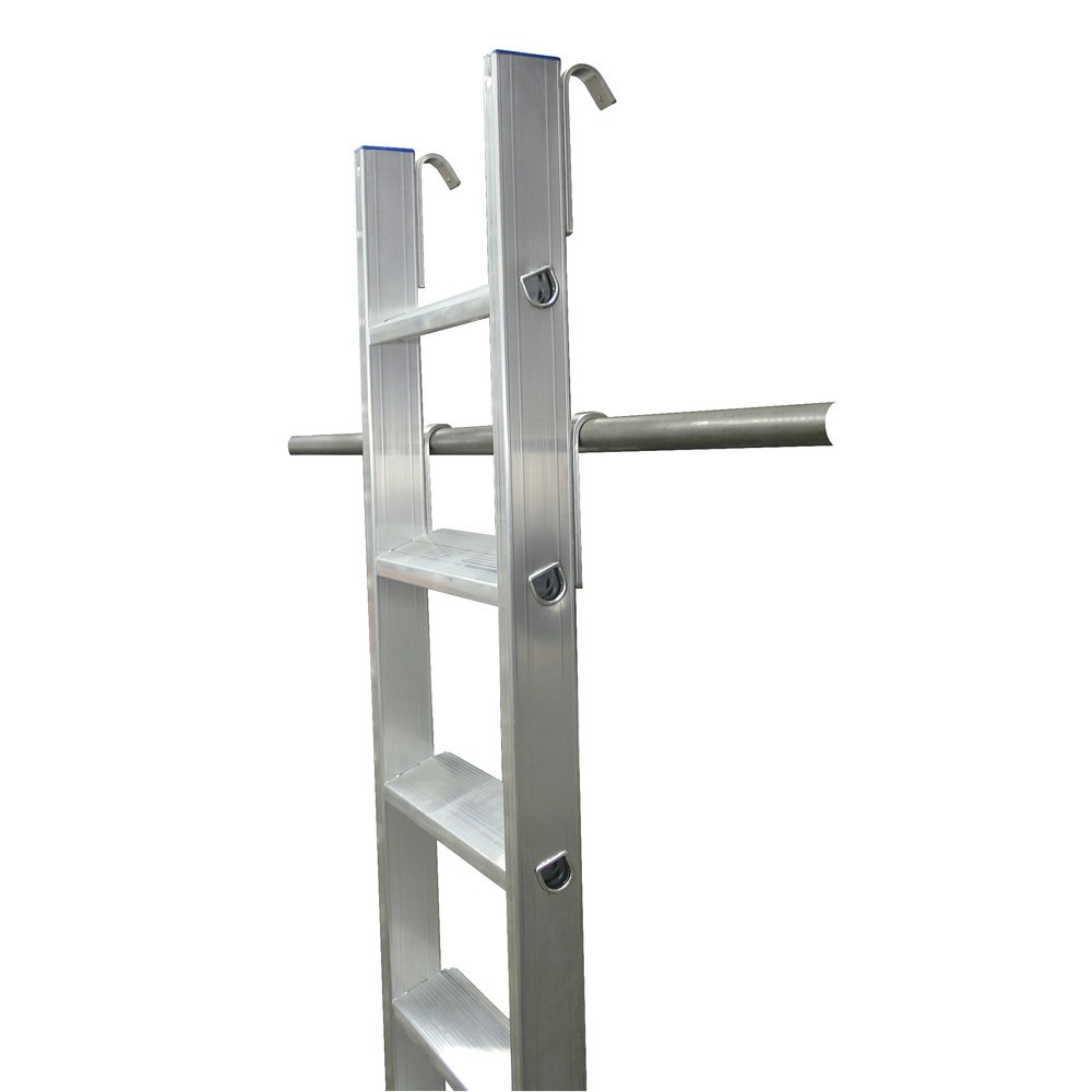 Produktabbildung Nr. 3: vStufen-Regalleiter mit Haken für Rundrohr, Standhöhe 2,80 m