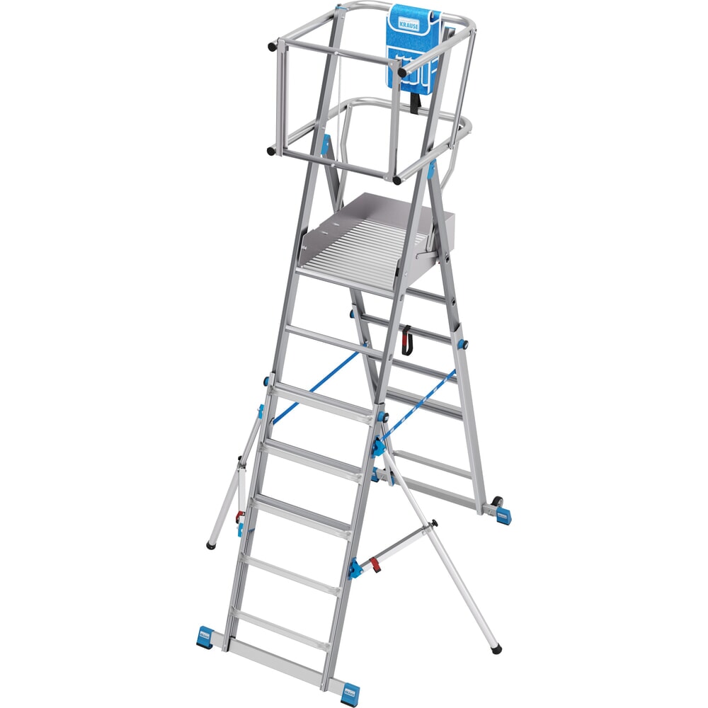 Produktabbildung Nr. 2: KRAUSE® STABILO Teleskop-Podestleiter mit grosser Standplattform SkyMatic 5-9 Sprossen