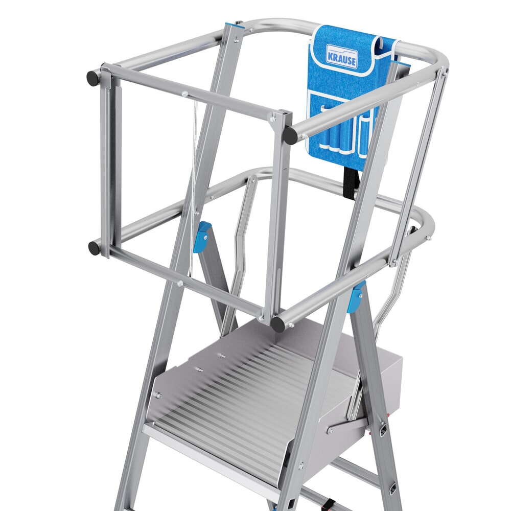 Produktabbildung Nr. 4: KRAUSE® STABILO Teleskop-Podestleiter mit großer Standplattform SkyMatic 3-5 Sprossen