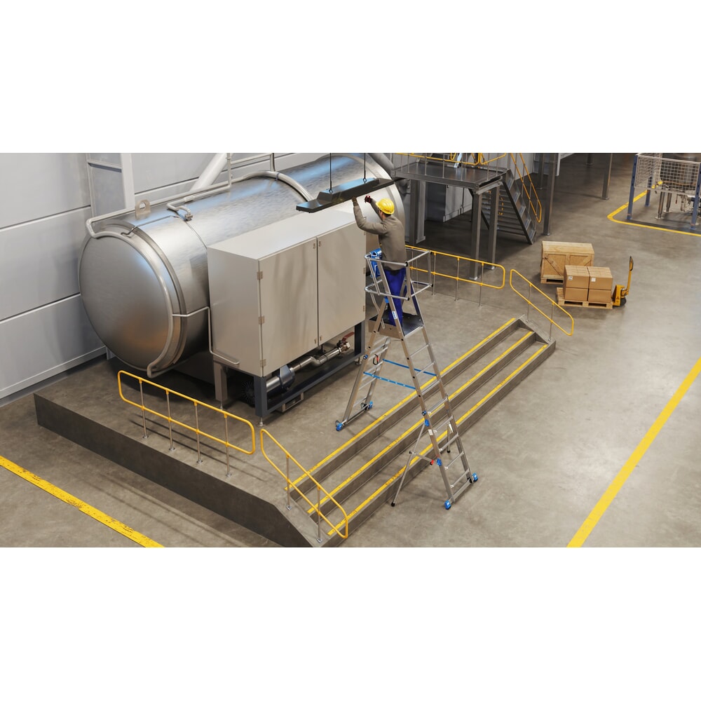 Produktabbildung Nr. 14: KRAUSE® STABILO Teleskop-Podestleiter mit grosser Standplattform SkyMatic 5-9 Sprossen