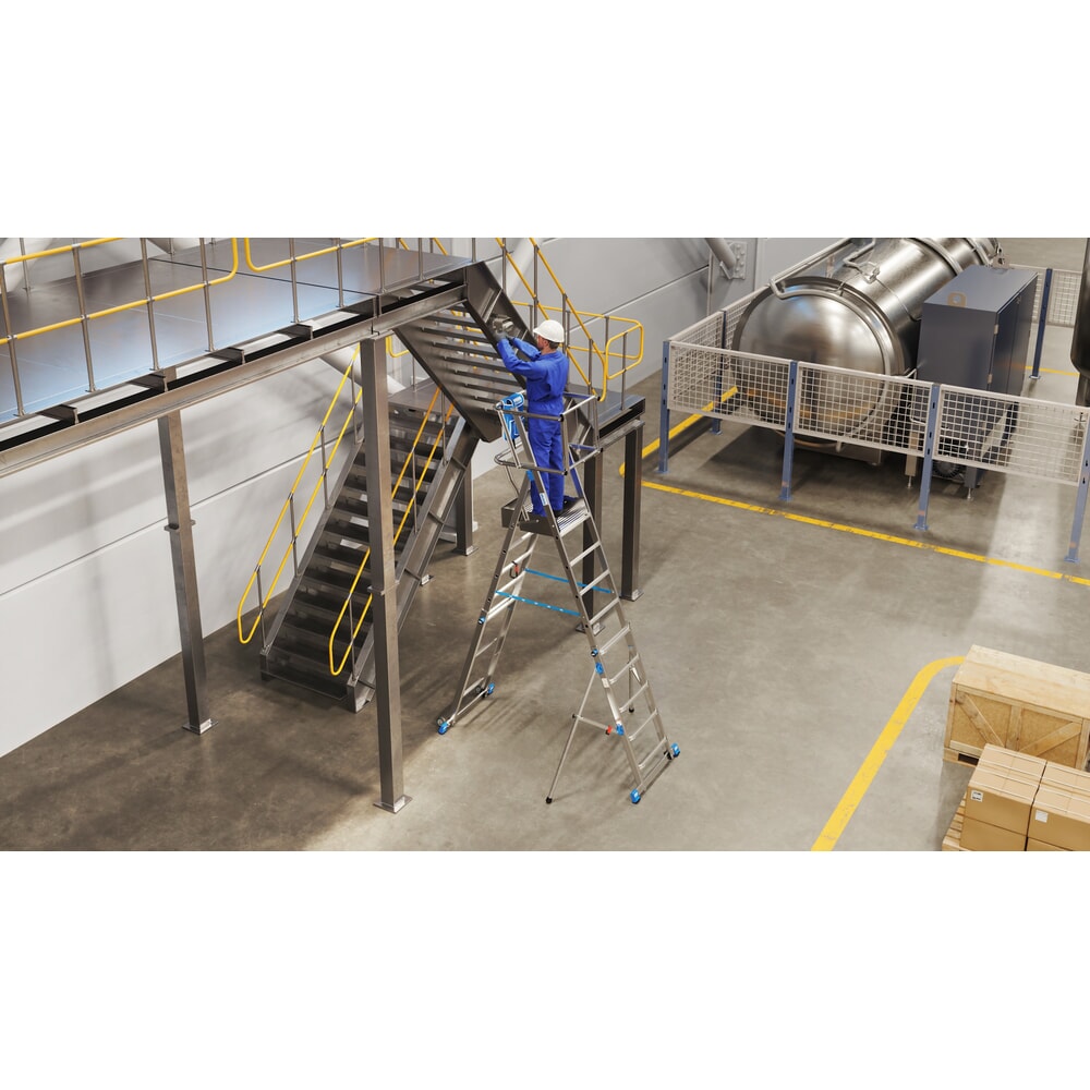 Produktabbildung Nr. 15: KRAUSE® STABILO Teleskop-Podestleiter mit grosser Standplattform SkyMatic 5-9 Sprossen