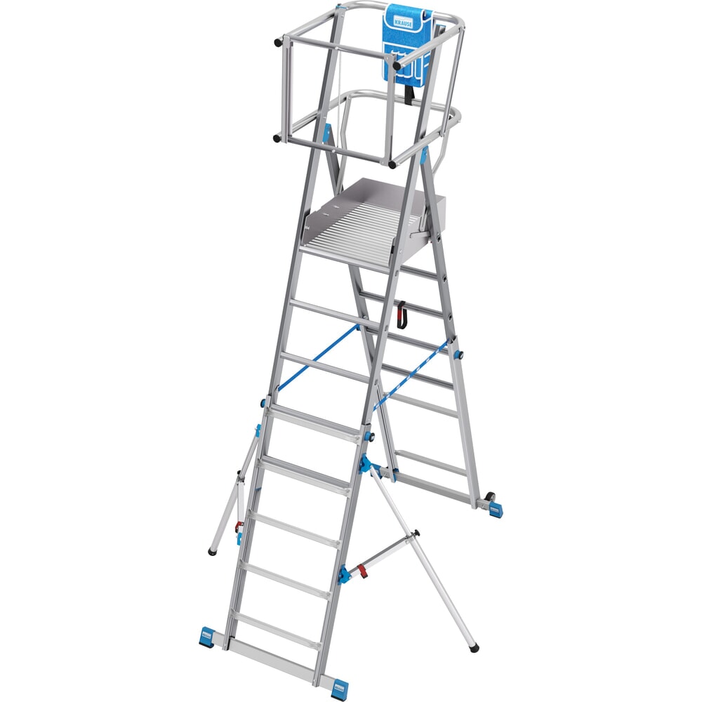 Produktabbildung Nr. 18: KRAUSE® STABILO Teleskop-Podestleiter mit grosser Standplattform SkyMatic 5-9 Sprossen