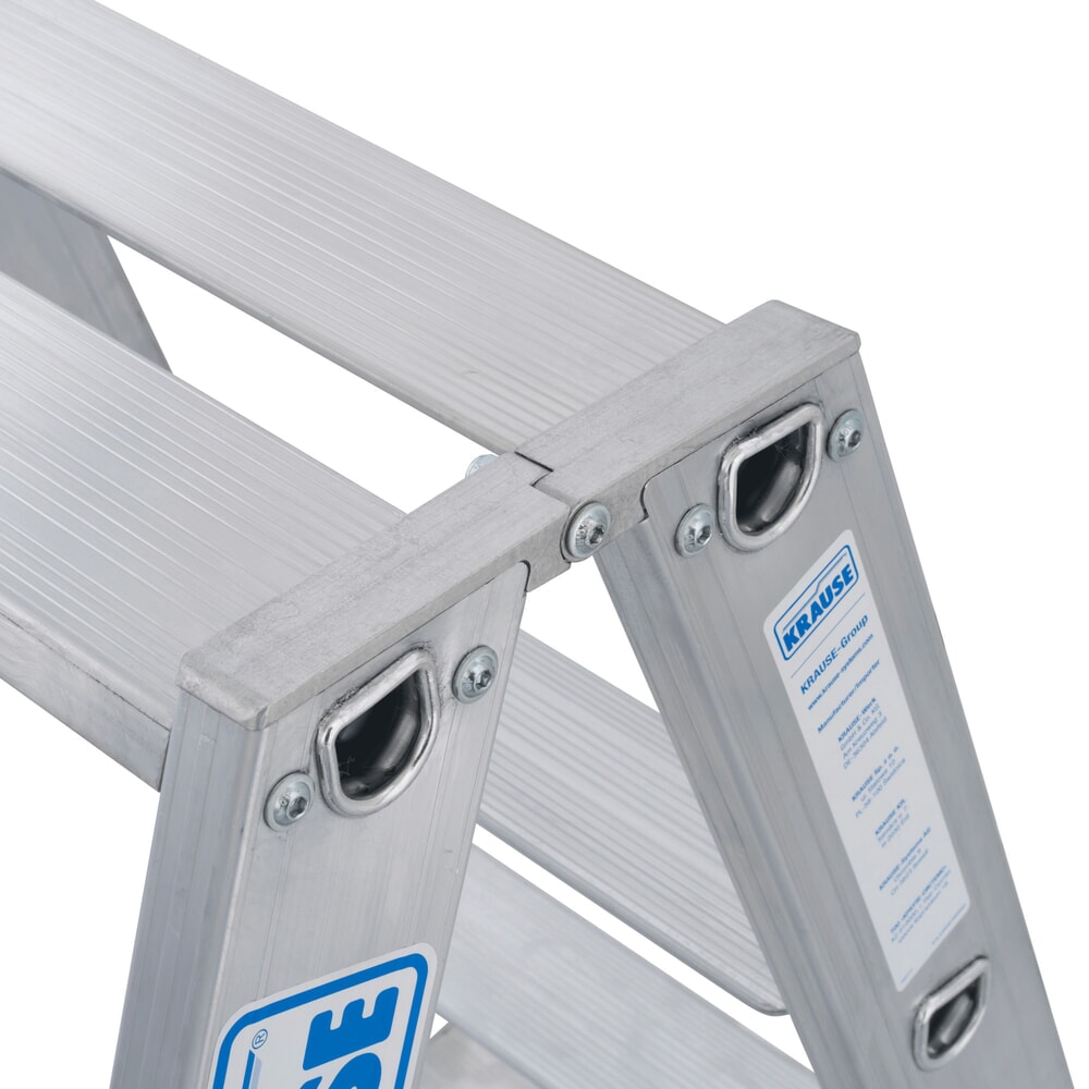Produktabbildung Nr. 13: KRAUSE® STABILO Teleskopleiter mit Stufen, beidseitig begehbar, 2 x 5 Stufen