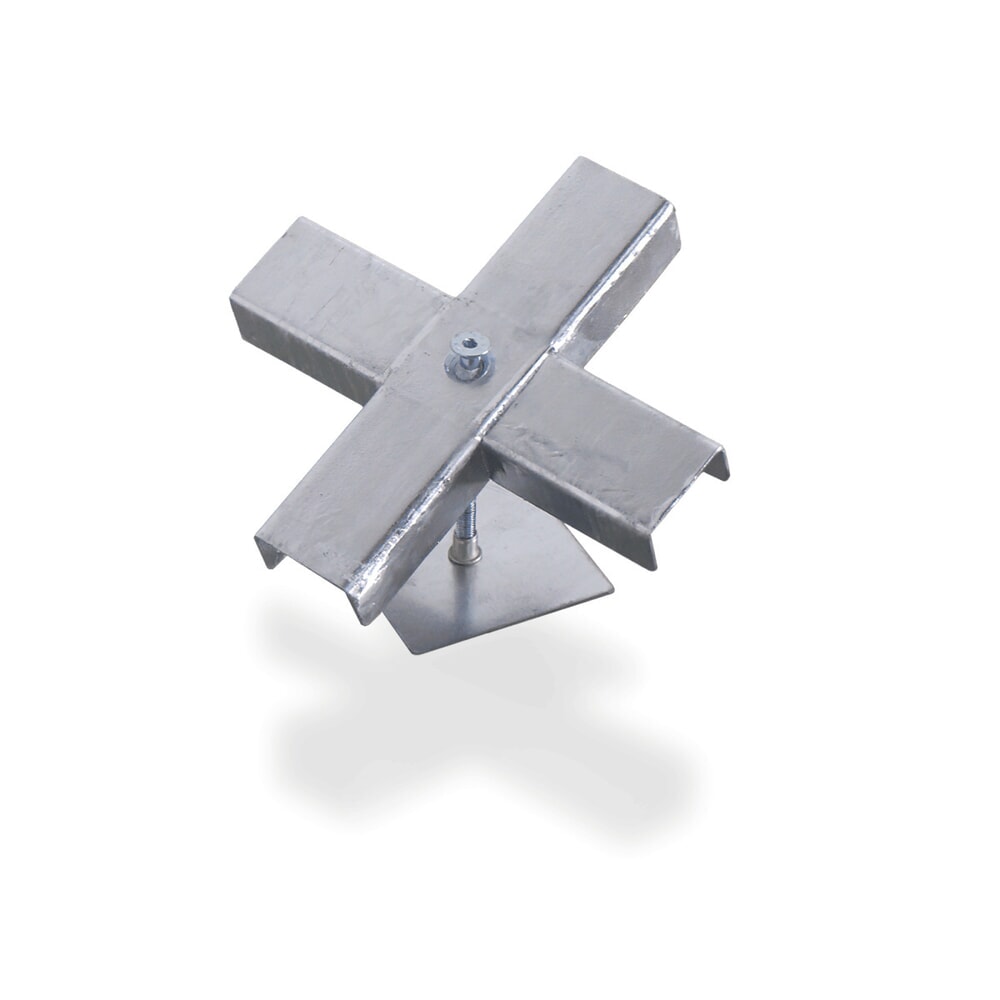 Produktabbildung: Kreuzverbinder für SAFE Flach-Auffangwanne aus Stahl, TK 6.500 kg/m²