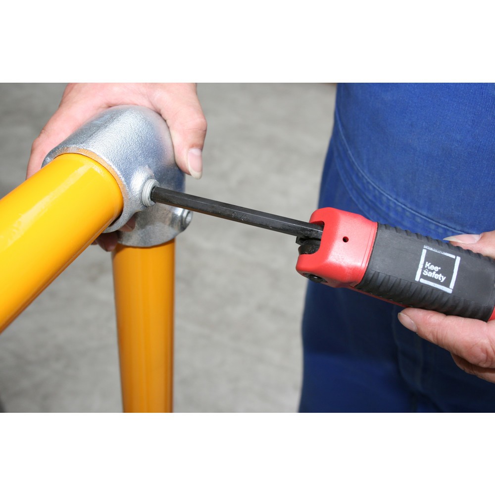 Produktabbildung Nr. 2: Verlängerung für KwikKit® Sicherheitsgeländer, Länge 1.500 mm, pulverbeschichtet, gelb