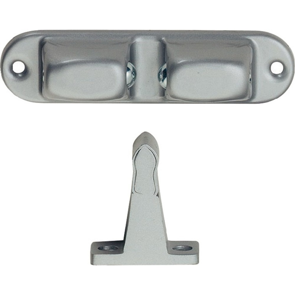 Illustration du produit: KWS Türfeststeller 1055.02, Aluminium/Stahl silberfarbig lackiert, Wandmontage