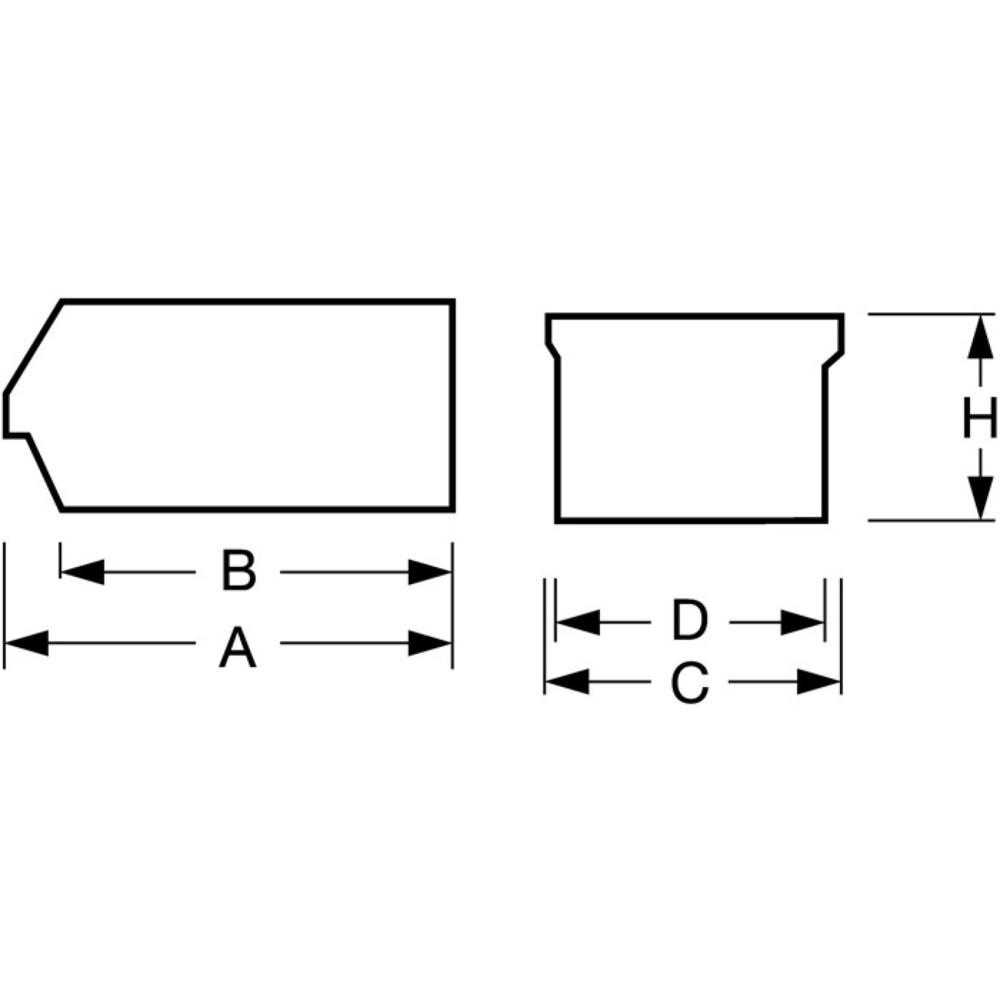 Produktabbildung Nr. 2: HÜNERSDORFF Bac à bec, PP bleu, L164 / 134xl102xH74mm, empilable