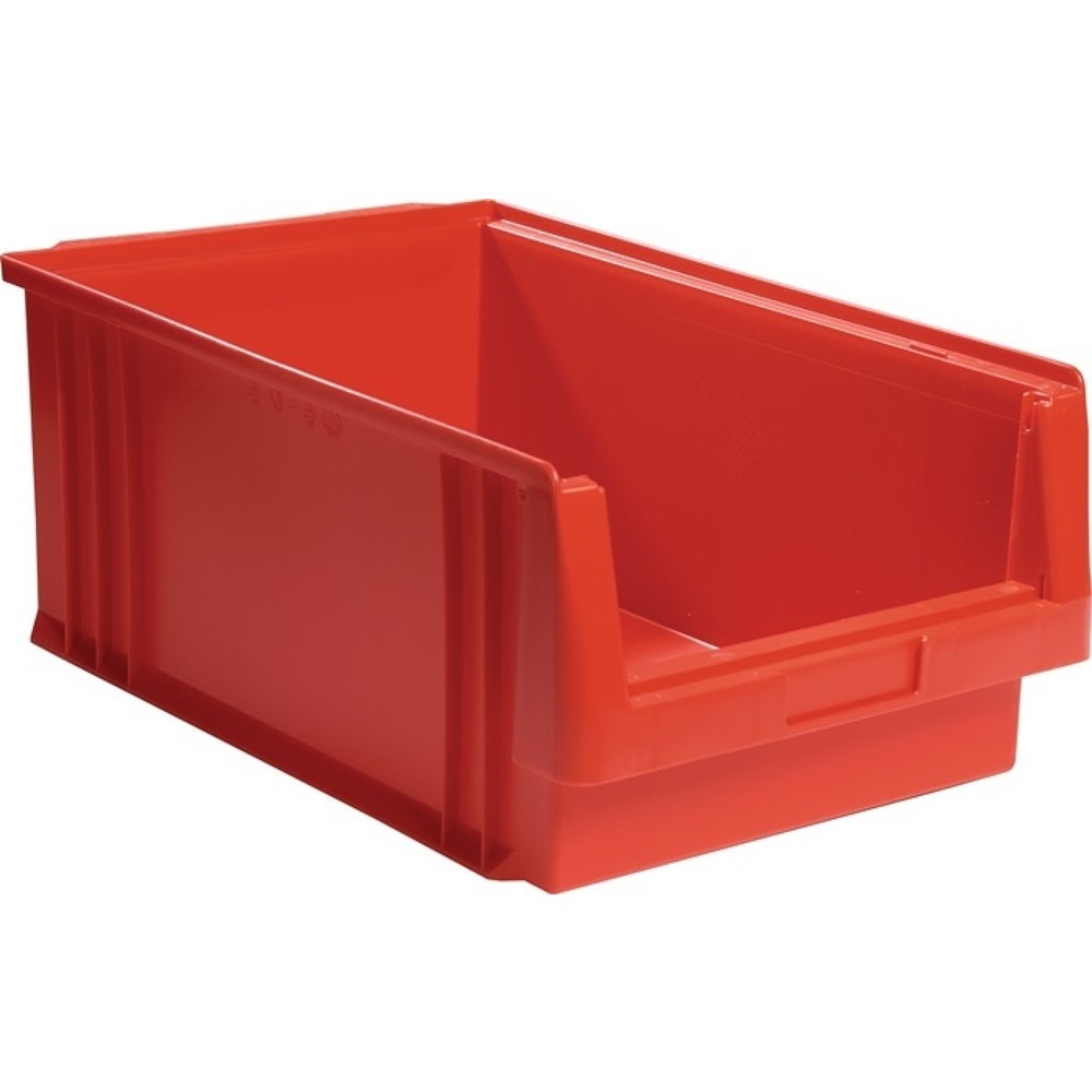 LA-KA-PE Sichtlagerkasten PLK, PP rot, L500xB315xH200mm Produktabbildung Nr. 1: LA-KA-PE Sichtlagerkasten PLK, PP rot, L500xB315xH200mm
