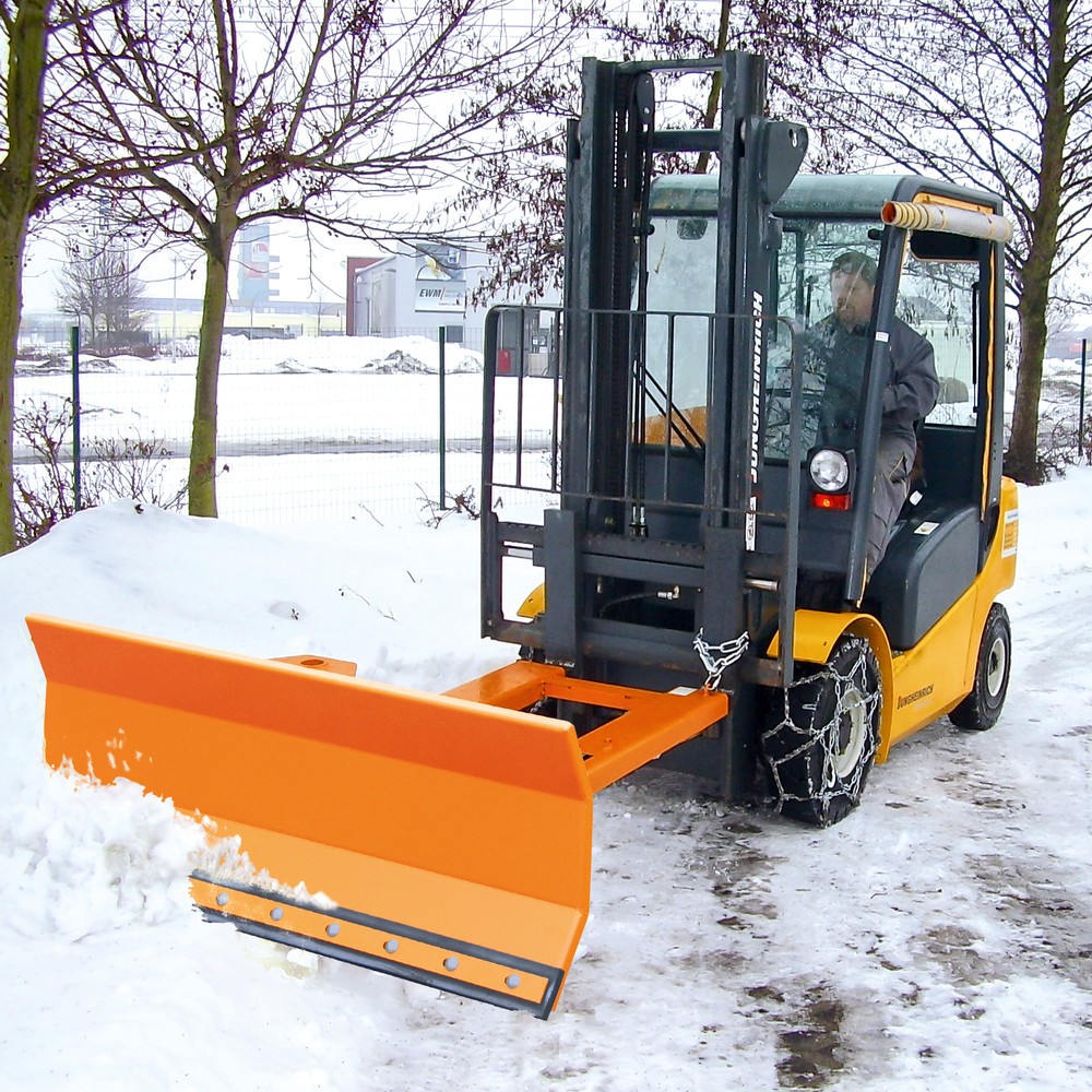 Produktabbildung Nr. 2: Bauer® Lame de chasse-neige avec racle en caoutchouc, suspension pendulaire, largeur 1 800 mm