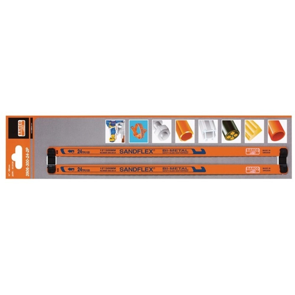 Illustration du produit: Lame de scie à métaux Sandflex® longueur 300 mm dents par pouce 24 1 côté bi-mét