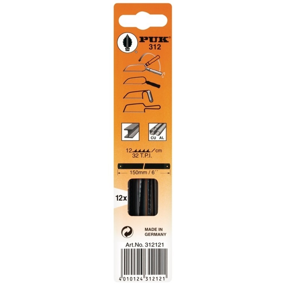 Produktabbildung Nr. 2: Lame de scie à métaux 312 longueur 150 mm dents par pouce 32 1 côté 12 pièce/car