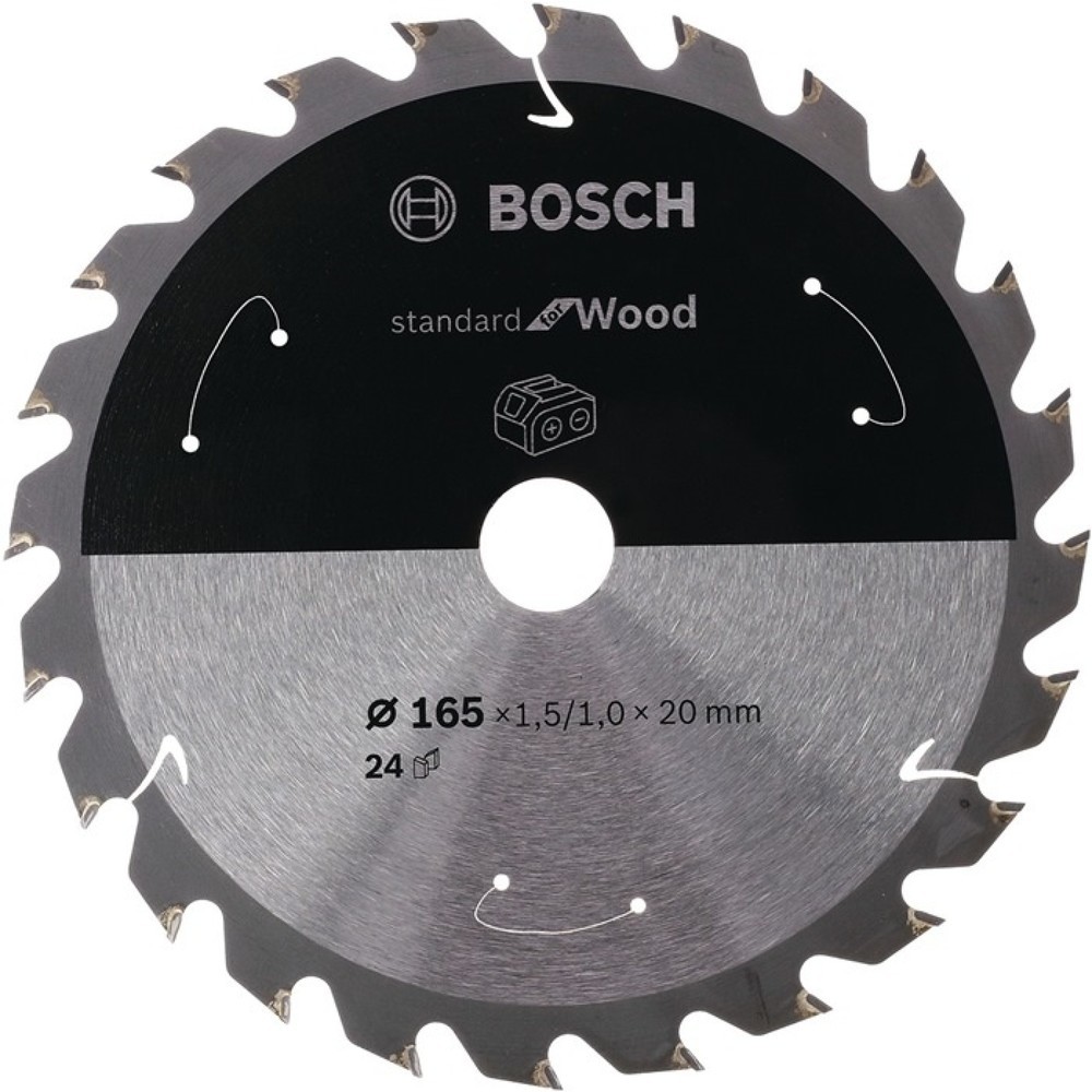 Illustration du produit: Lame pour scie circulaire D. ext. 136 mm nombre de dents 24 WZ perçage 20 mm l.
