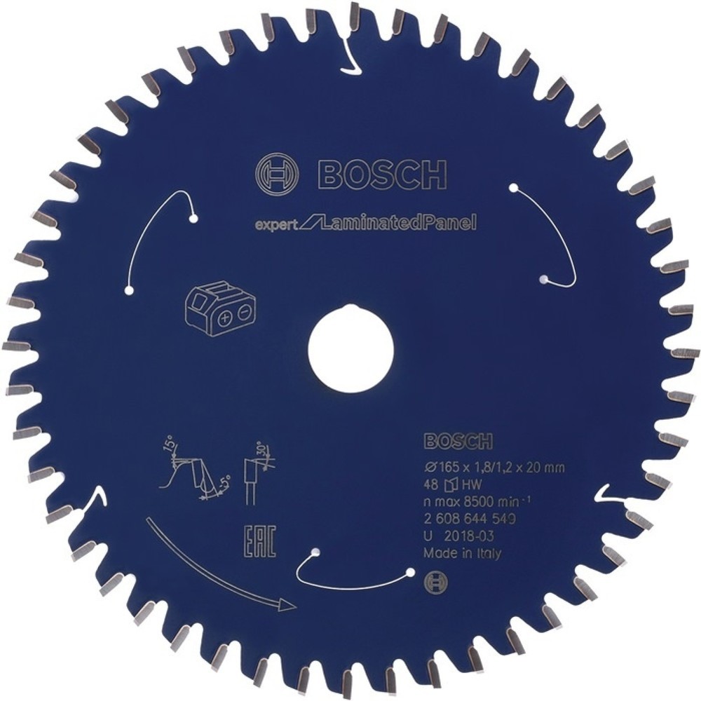 Illustration du produit: Lame pour scie circulaire D. ext. 165 mm nombre de dents 48 WZ perçage 20 mm l.