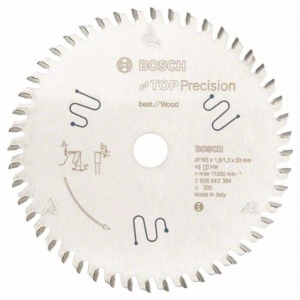 Illustration du produit: Lame de scie circulaire Dia. ext. 165 mm Dents 48 WZ alésage 20 mm Larg. coupe 1,8 mm HM